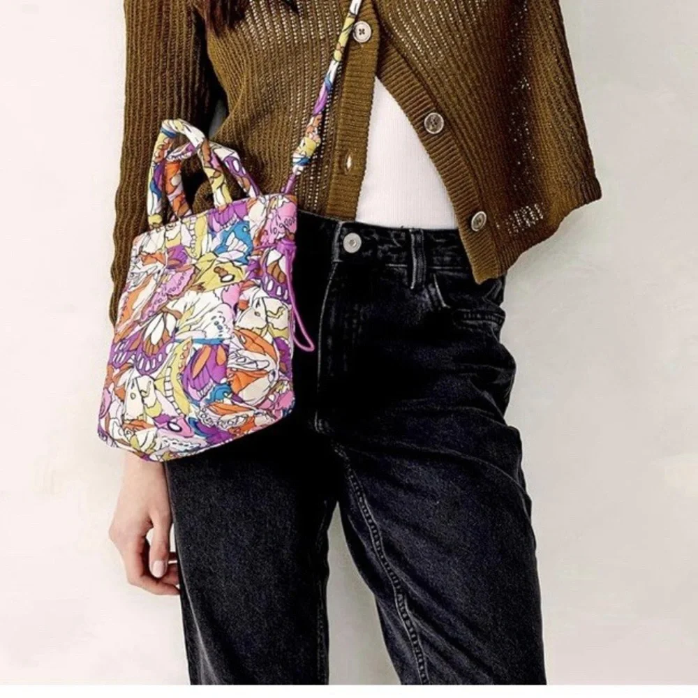 Colorful Butterfly Print Women's Bag mini original tote